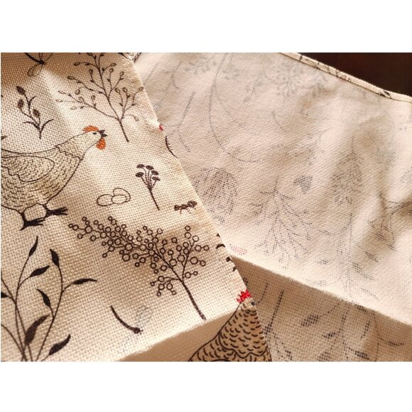 Farmhouse Table Runner Rooster Decor Decorative Cloth Country Cottage Decoration - Picture 9 of 10